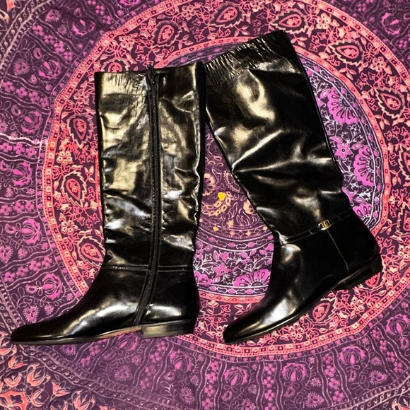 Salvatore Ferragamo Black Leather Boots - Picture 1 of 10